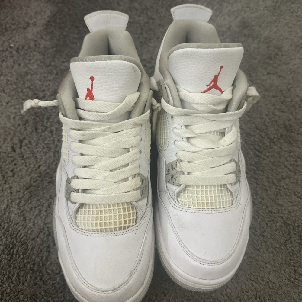 Jordan White and Red Sneakers